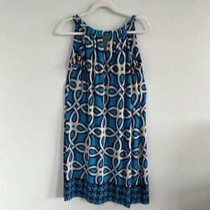 Just…. Taylor halter tie dress geometric shapes stretchy‎ flowy fabric